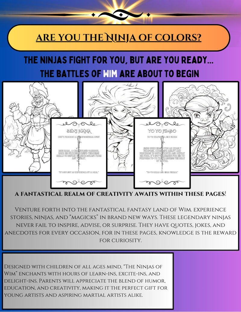 Back cover of Ninjas of Wim