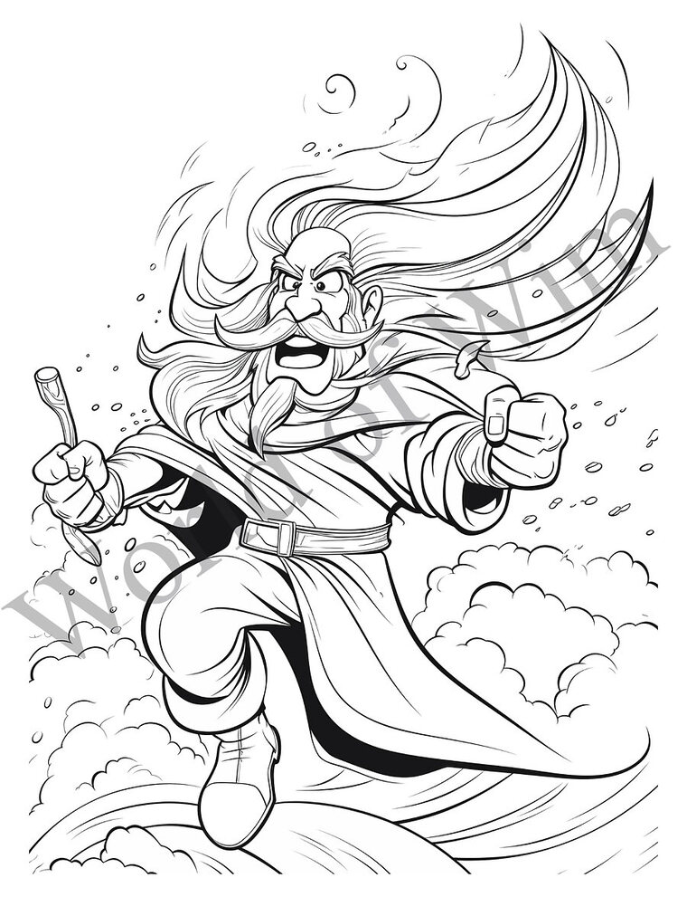 Th'oreal — a sample coloring page from the World of Wim series